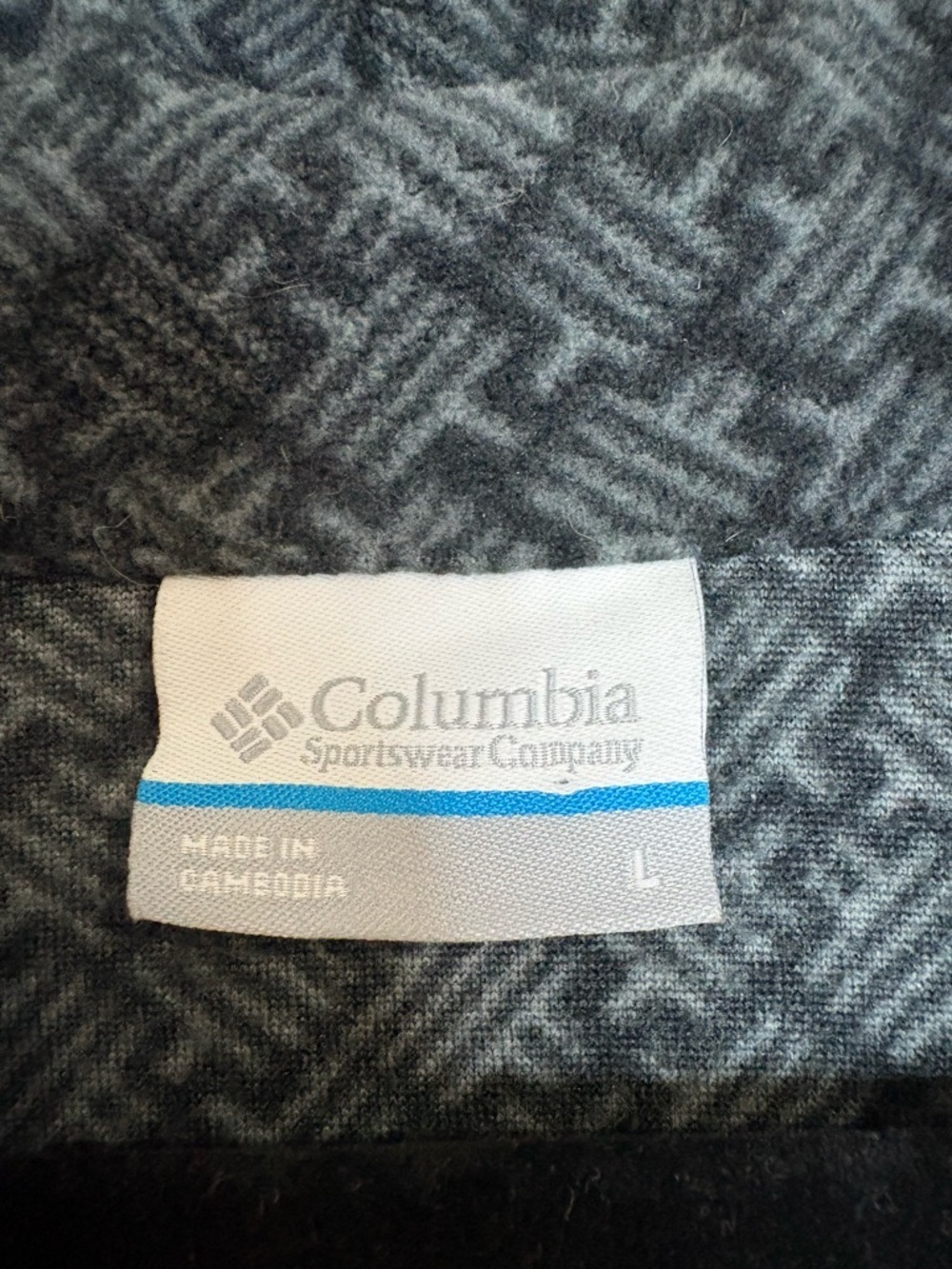 Columbia Gray Quarter Zip Pullover Womens L Fleece Hiking Active - Picture 6 of 9
